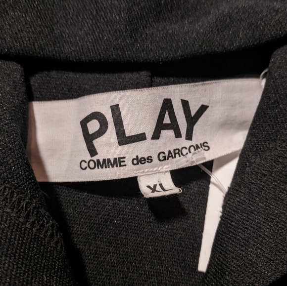 🔥 Comme des Garçons PLAY Zip Up Hoodie XL - Picture 7 of 10